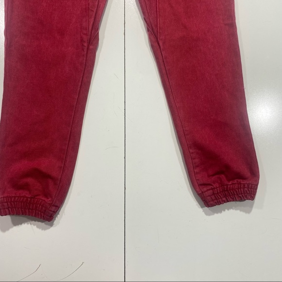 Switch Remarkable Cotton Red Pull On Mens Jean Joggers Tie Drawstring 30x28 - Picture 8 of 14